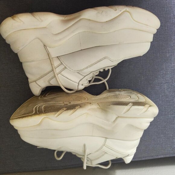 Jeffrey Campbell Most Def 2 White Chunky Platform Sneakers Size 8.5 - Picture 4 of 6